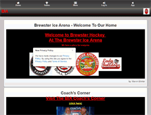 Tablet Screenshot of brewsterhockey.com